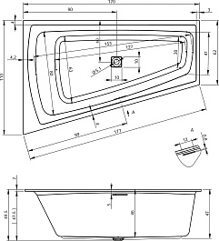 Riho Акриловая ванна STILL SMART LED 170х110 R – фотография-6